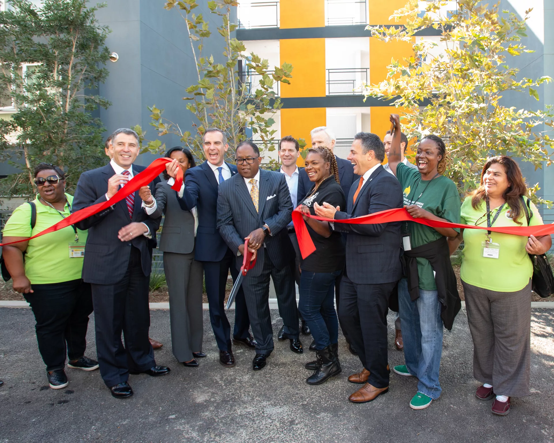 Grand opening of 127th and El Segundo Apartments: 160 units of affordable supportive housing. Los Angeles, CA (October 2018)