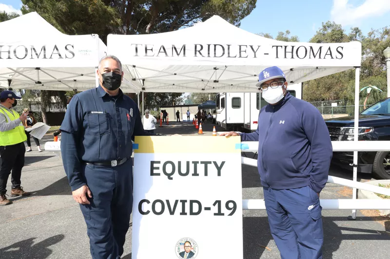 COVID-19 Vaccine Equity Clinic at Queen Anne Park in Partnership with LAFD